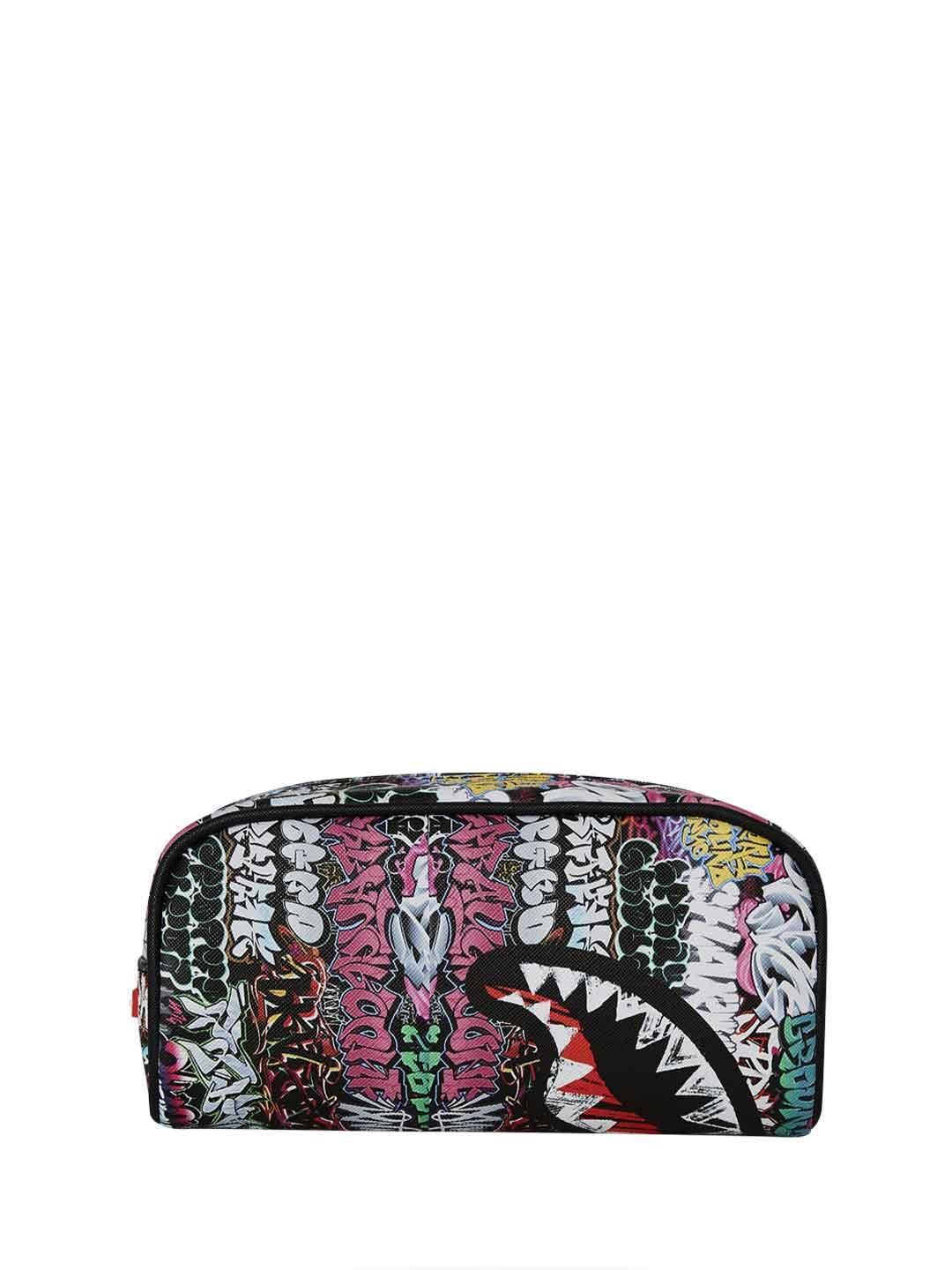 Sprayground Savy Cybershark borsello nero con graffiti 910B8051NSZ NERO SPRAYGROUND 