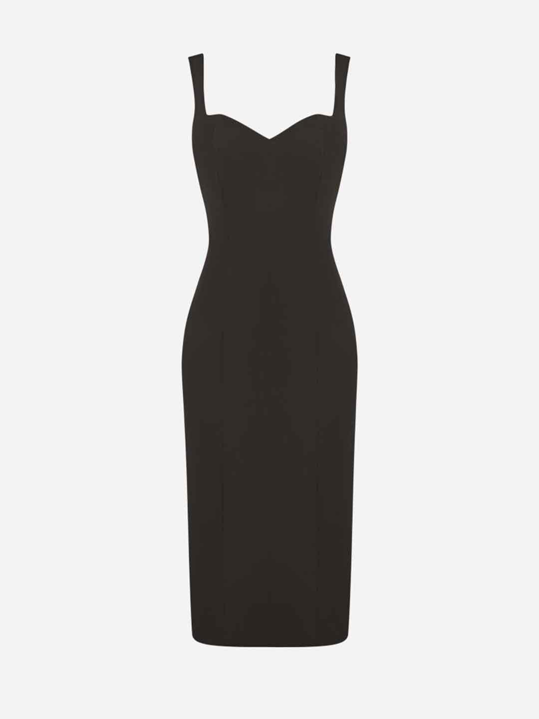 Silence Perfect abito nero a tubino SLAB008 NERO SILENCE 