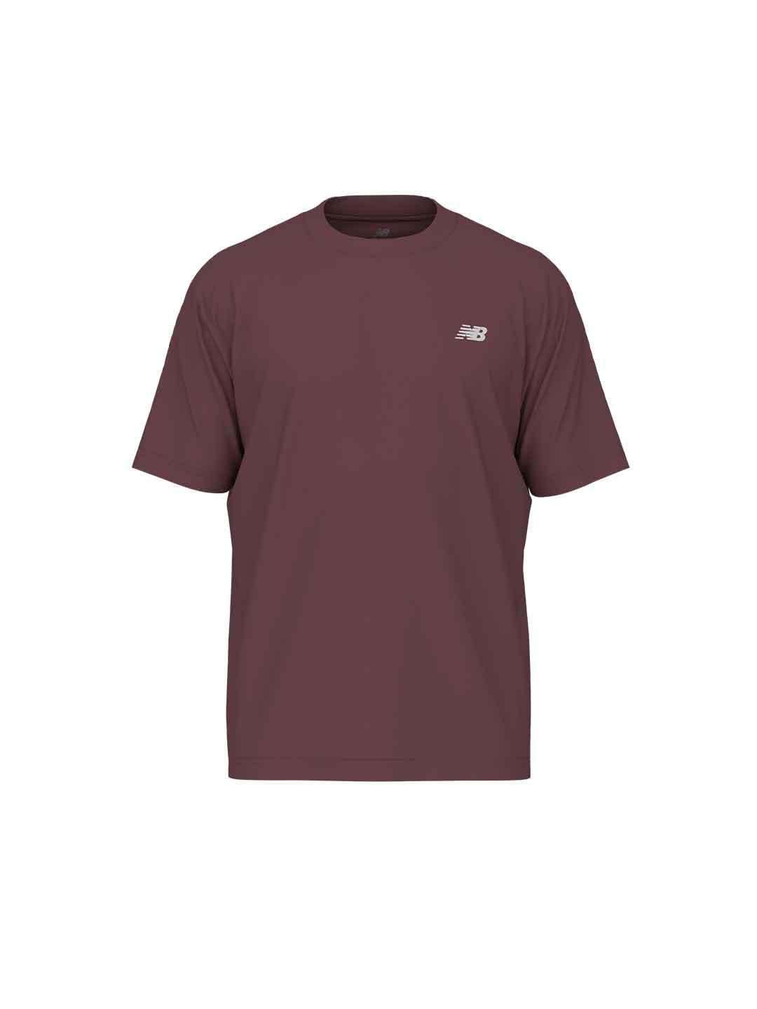 New Balance t-shirt bordeaux con logo bianco MT41509WAD BORDEAUX NEW BALANCE 