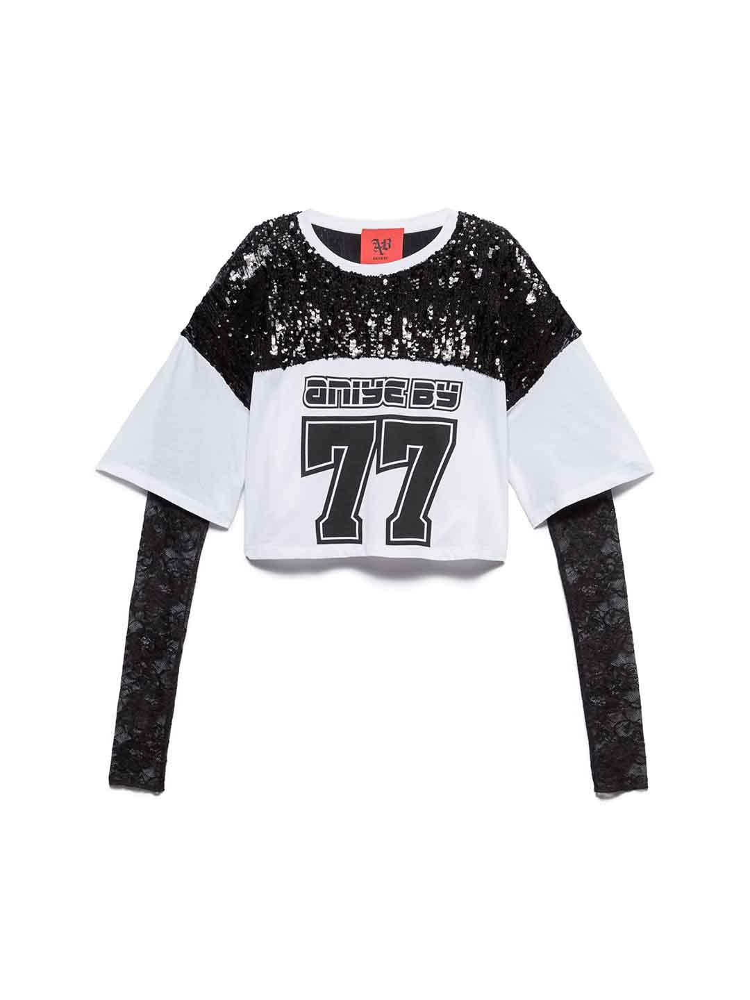 Aniye By Rugby Lace t-shirt bianco I58 181471 BIANCO ANIYE BY 