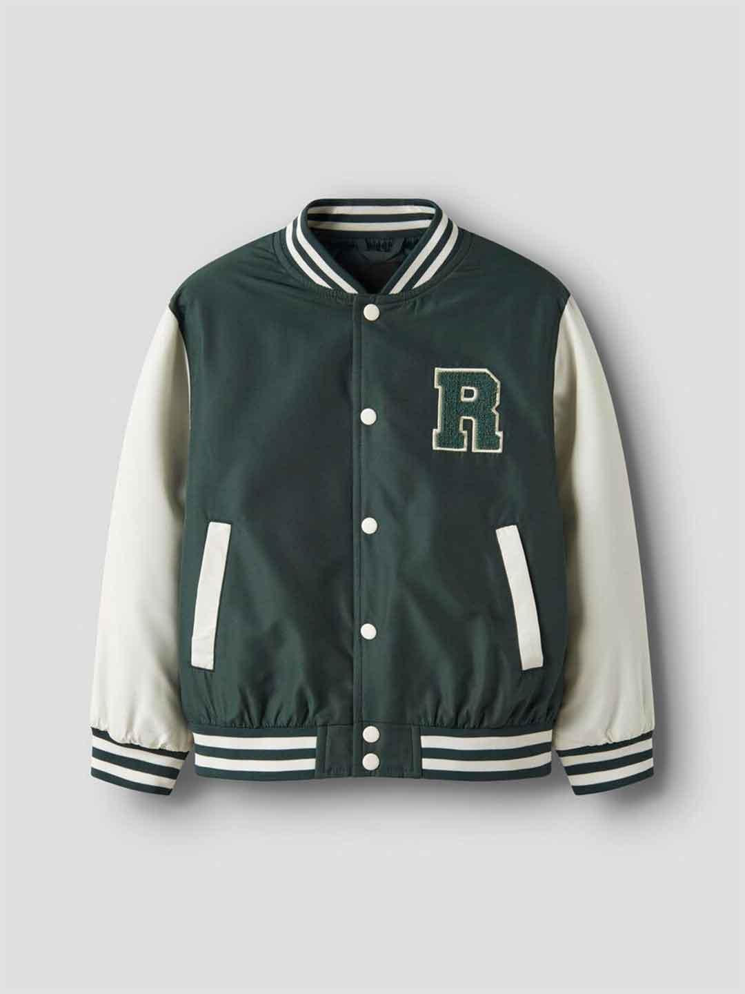 Name It giubbino kids verde con patch R 13237873 VERDE NAME IT 