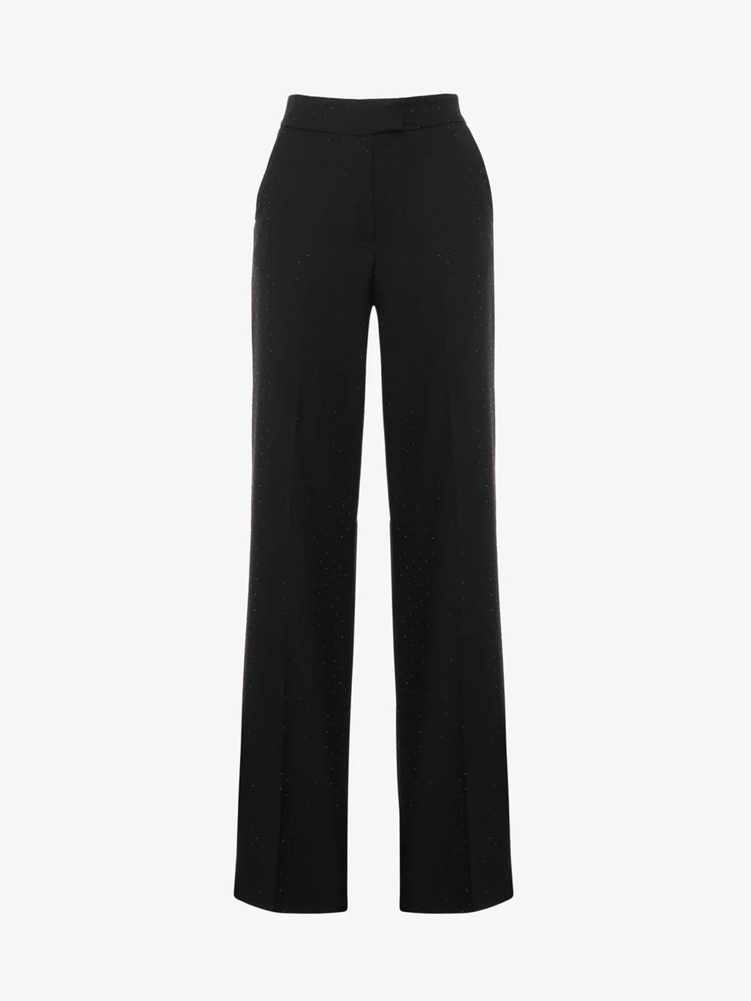 Alma Sanchez Pake pantaloni nero con strass AS2425049 NERO ALMA SANCHEZ 