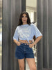Motel t-shirt azzurro stampa Arizona
