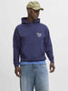 Jack & Jones felpa blu con cappuccio