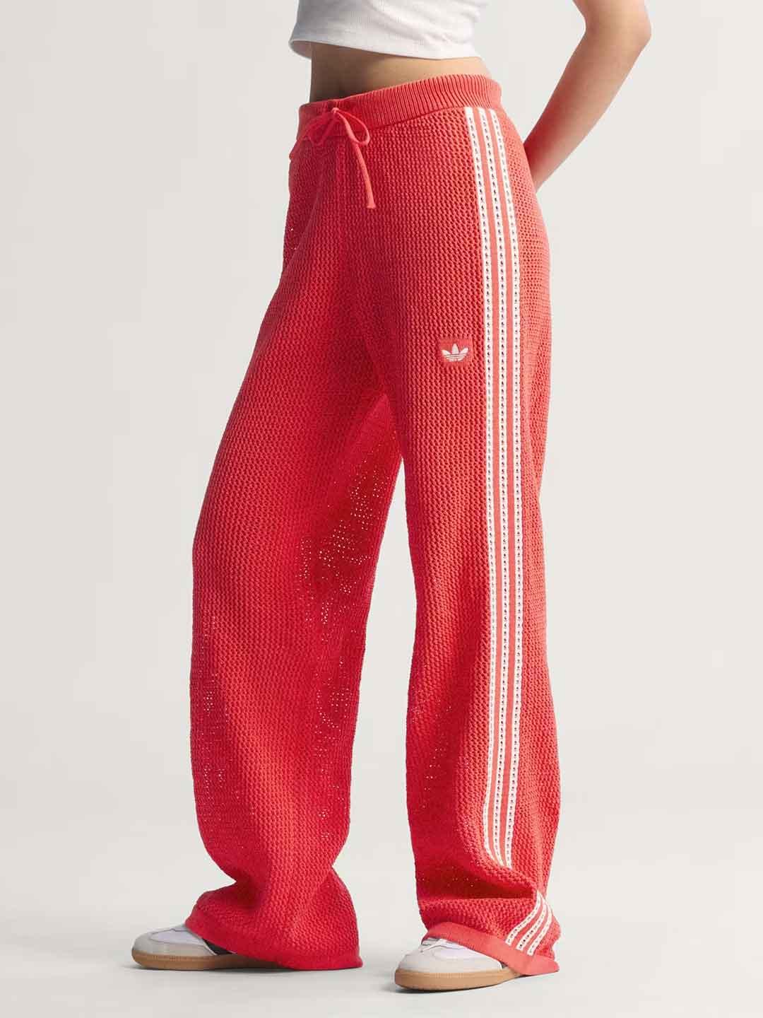 Adidas pantaloni arancio in crochet KC6492 ARANCIO ADIDAS 