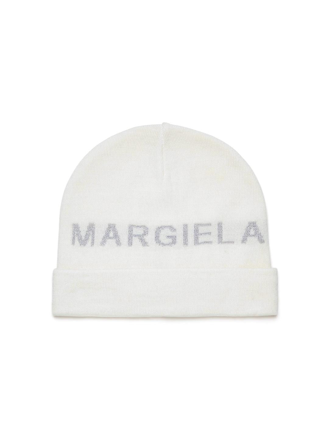 Maison Margiela cappello panna in lana con logo M60708 MM04C PANNA MAISON MARGIELA 