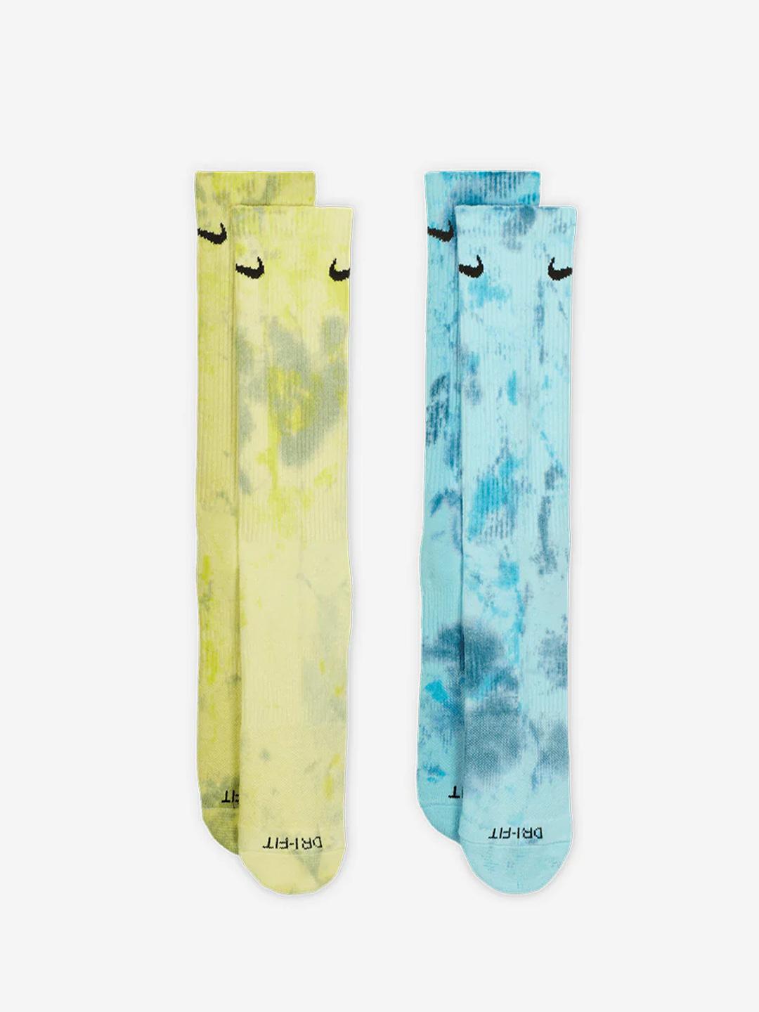 Nike calzini multicolor verde e turchese set da 2 paia FJ0747-906 MULTICOLOR NIKE 