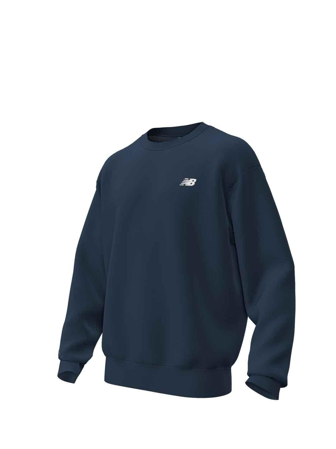 New Balance felpa blu girocollo MT41510NNY BLU NEW BALANCE 