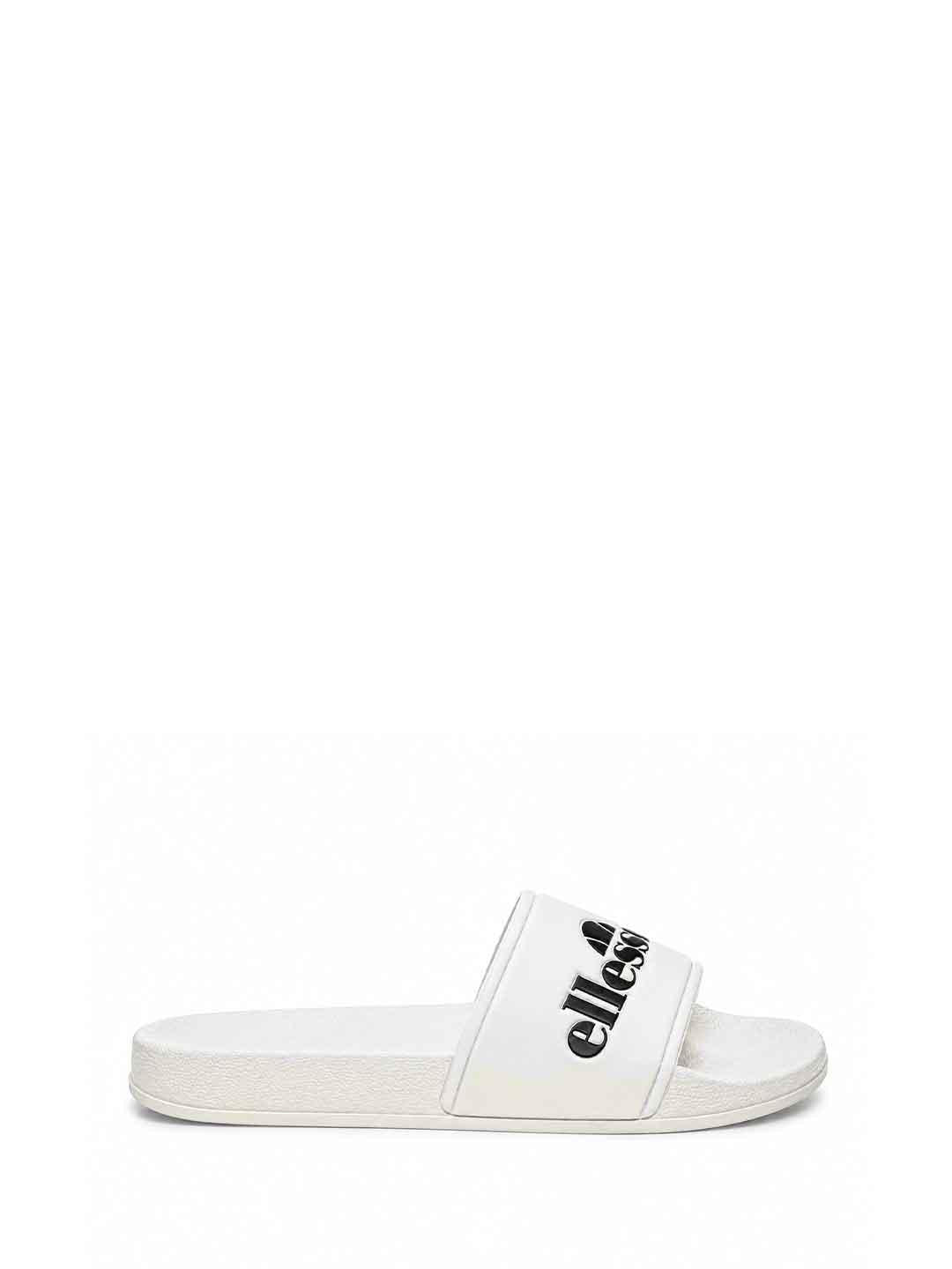 Ellesse ciabatta bianco con logo nero ADELAIDE022 BIANCO ELLESSE 