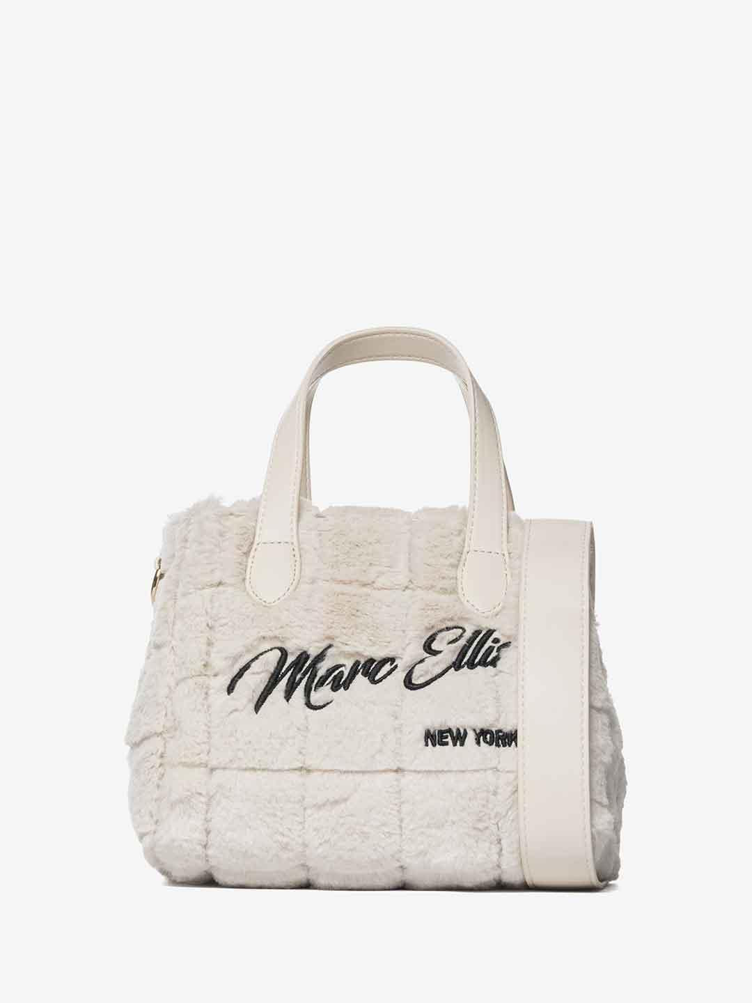Marc Ellis Hair S borsa panna con pelliccia BUBY HAIR S PANNA MARC ELLIS 