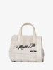 Marc Ellis Hair S borsa panna con pelliccia