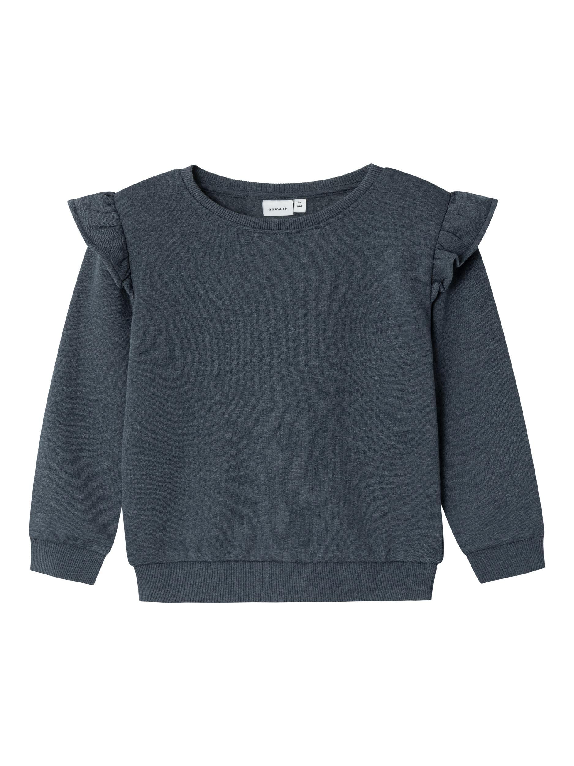 Name It felpa kids grigio con volant 13221769 GRIGIO NAME IT 