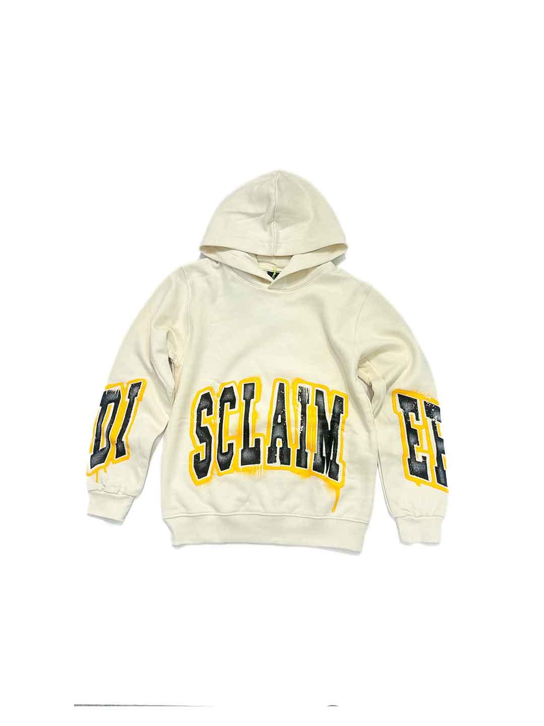 Disclaimer felpa kids panna con cappuccio 58625 PANNA DISCLAIMER 