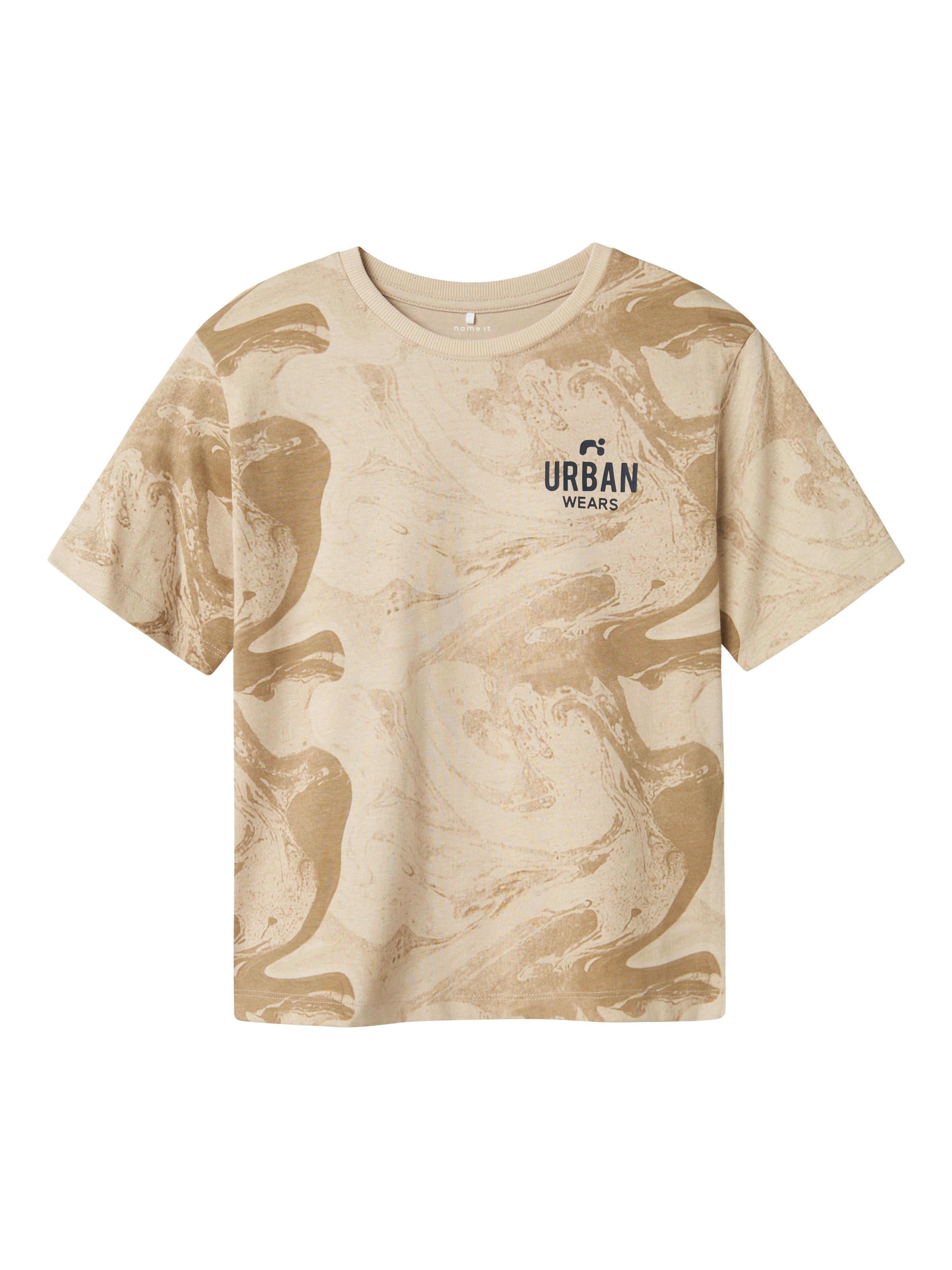 Name It t-shirt kids beige urban 13241024 BEIGE NAME IT 