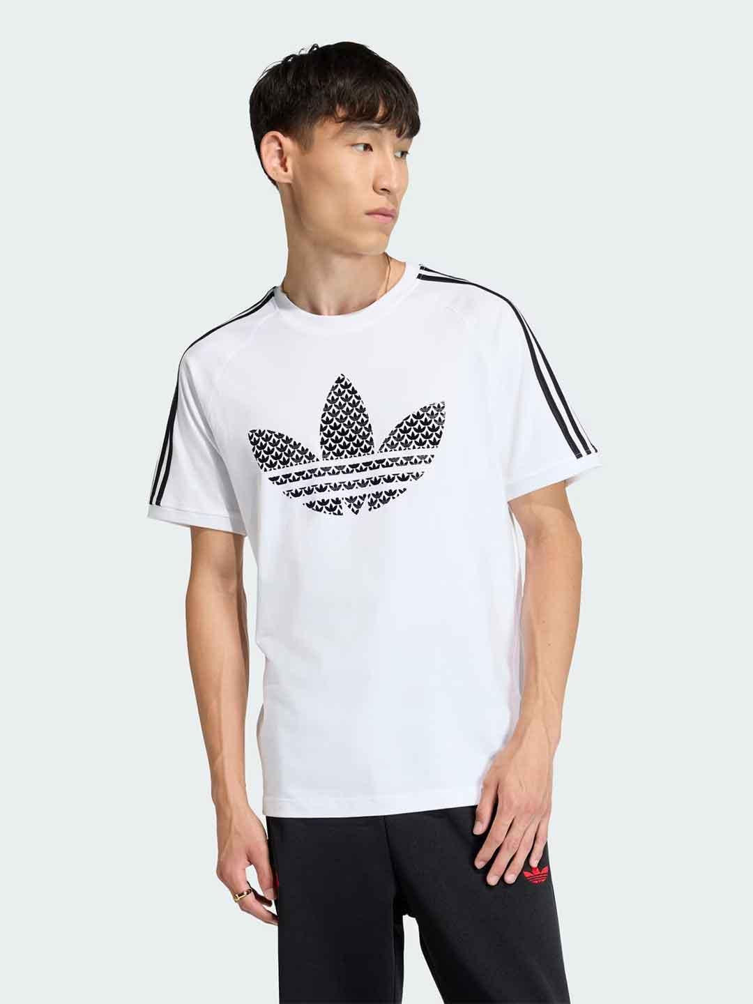Adidas Monogram t-shirt bianco KD1360 BIANCO ADIDAS 
