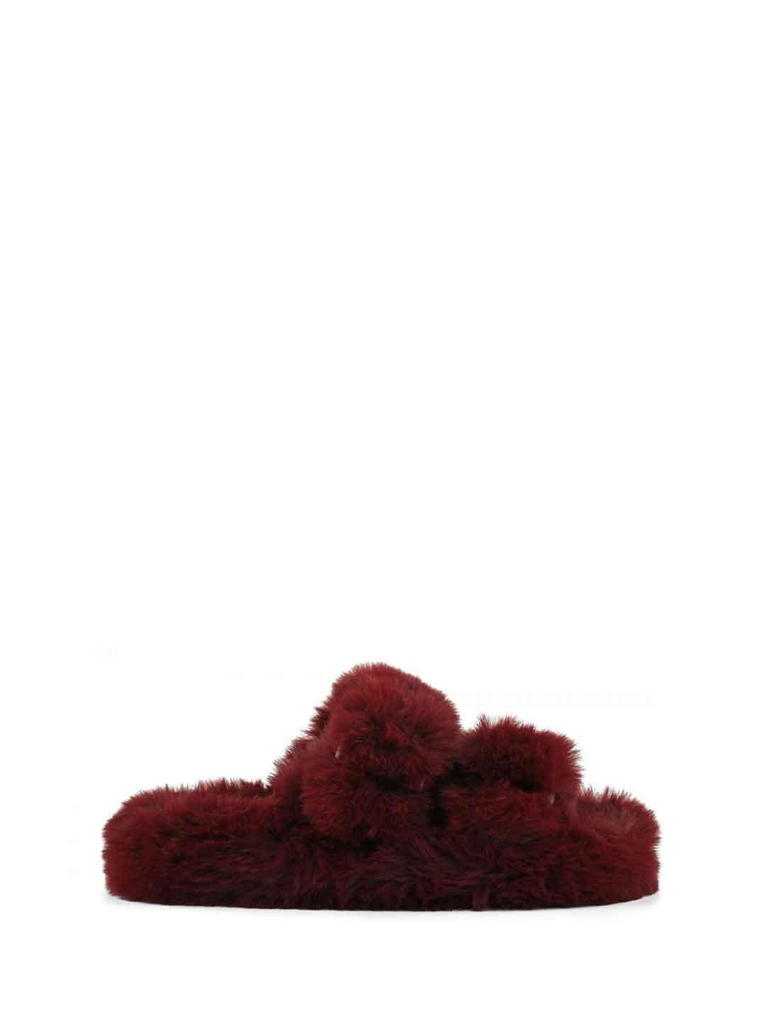 Colors Of California sandali bordeaux con pelliccia SLIPPERS03 BORDEAUX COLORS OF CALIFORNIA 