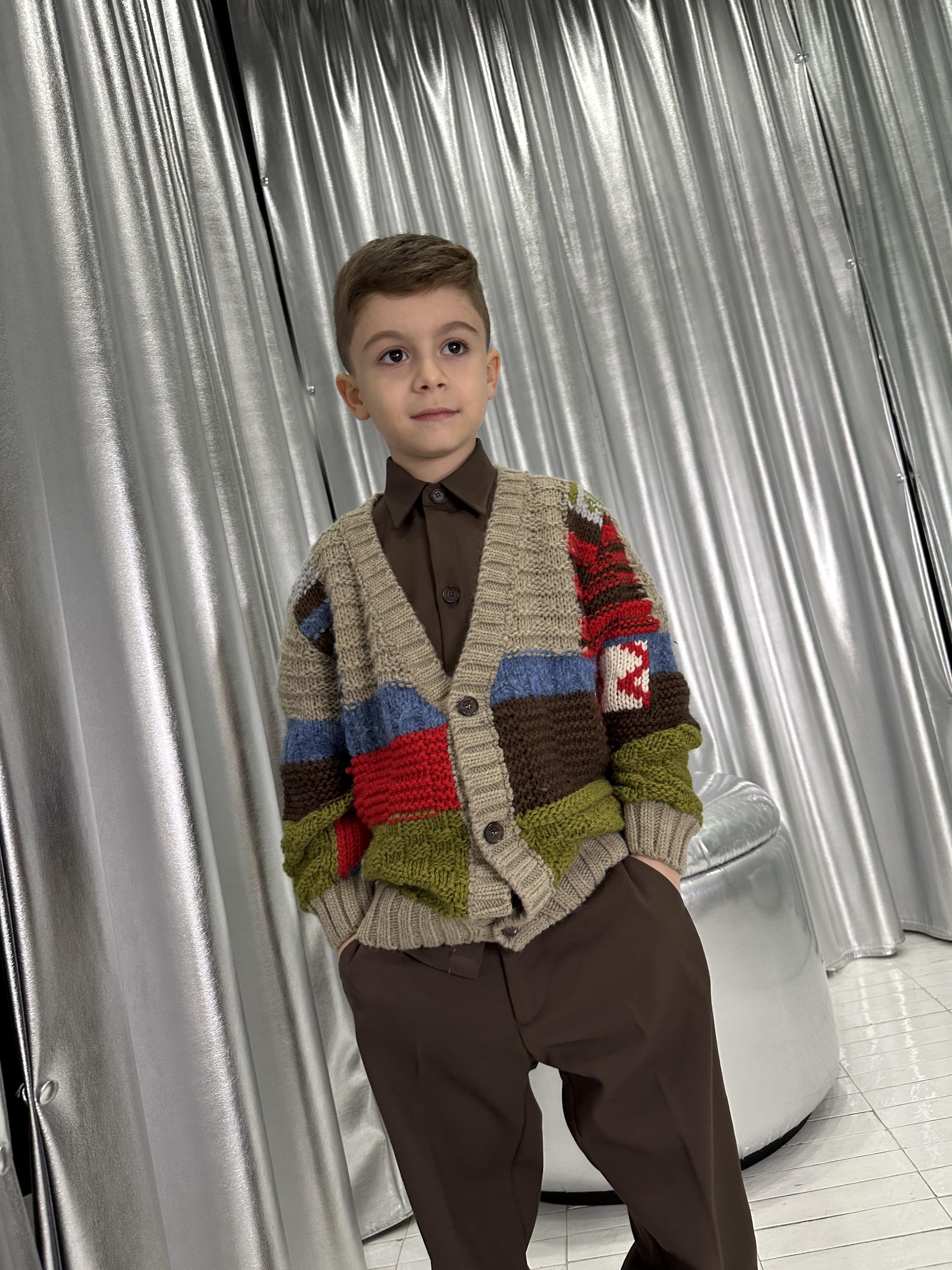 I'm Brian cardigan kids multicolor MA3019J MULTICOLOR I'M BRIAN 