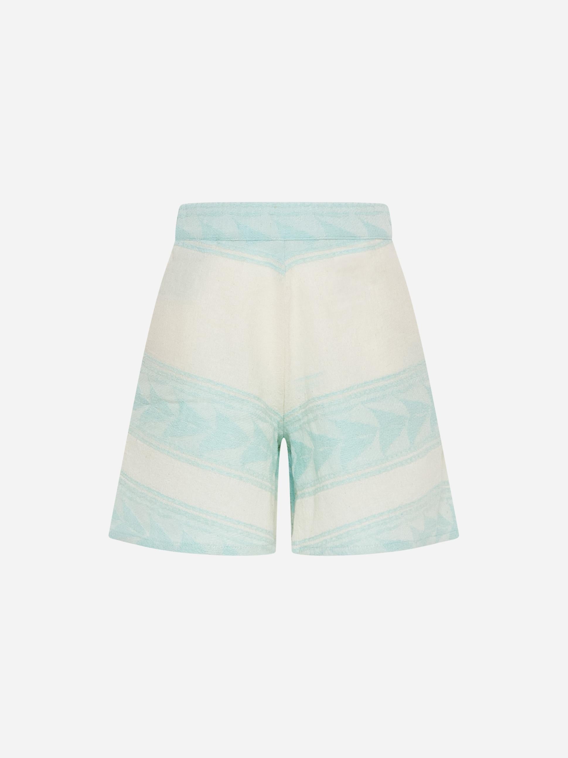 Vicolo kids shorts a farfalla bianco e verde 3146P0861 VERDE VICOLO 