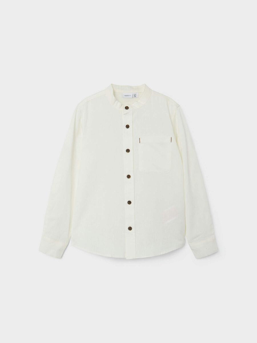 Name It kids camicia bianca a maniche lunghe 13200246 BIANCO NAME IT 