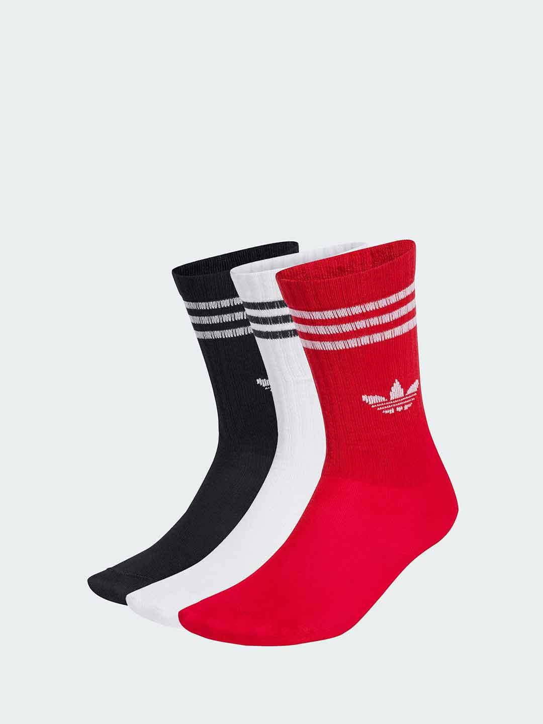 Adidas calzini kids rosso set da 3 paia JW0332 ROSSO ADIDAS 