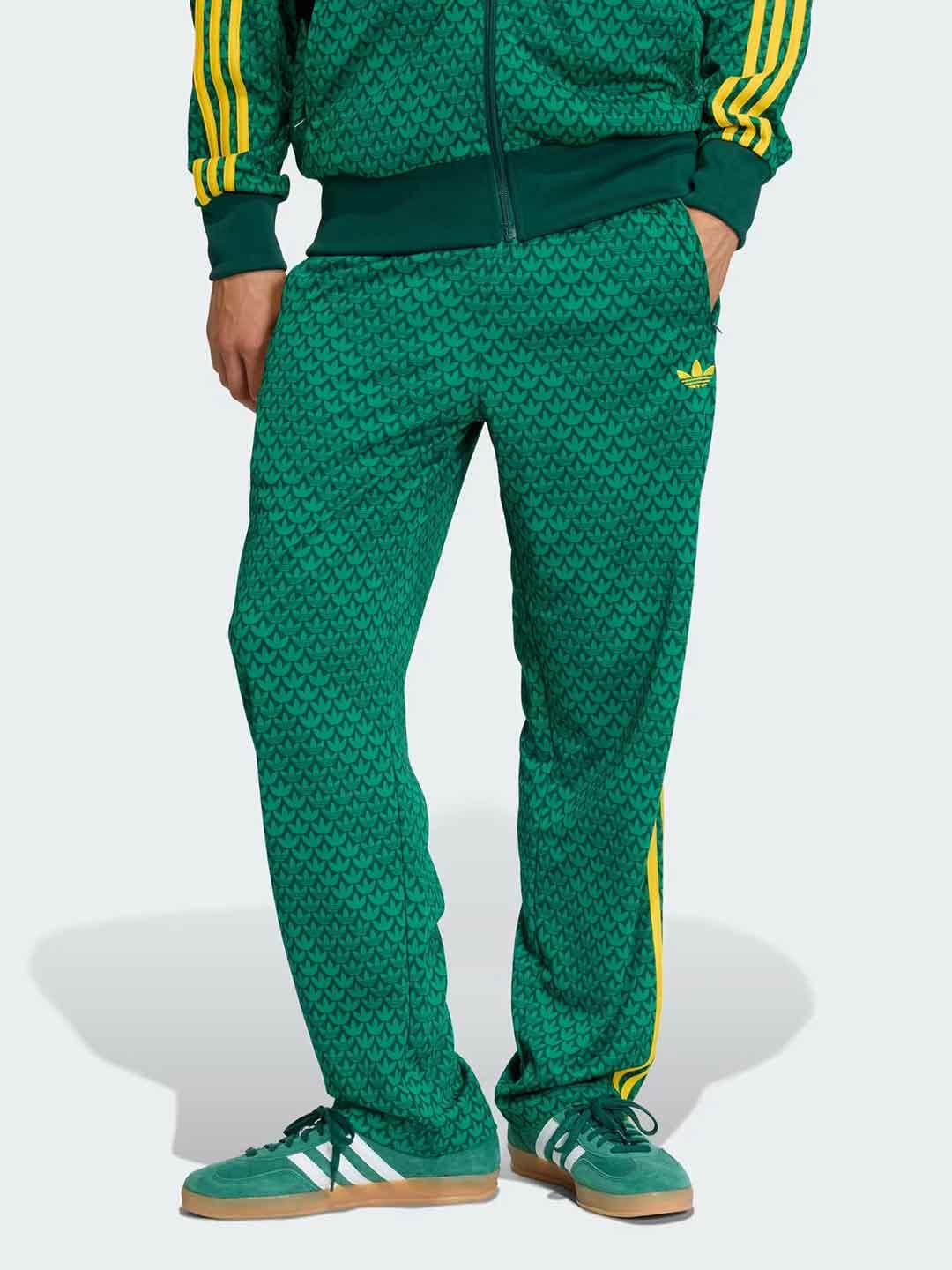 Adidas Firebird pantalone verde multilogo KD0396 VERDE ADIDAS 