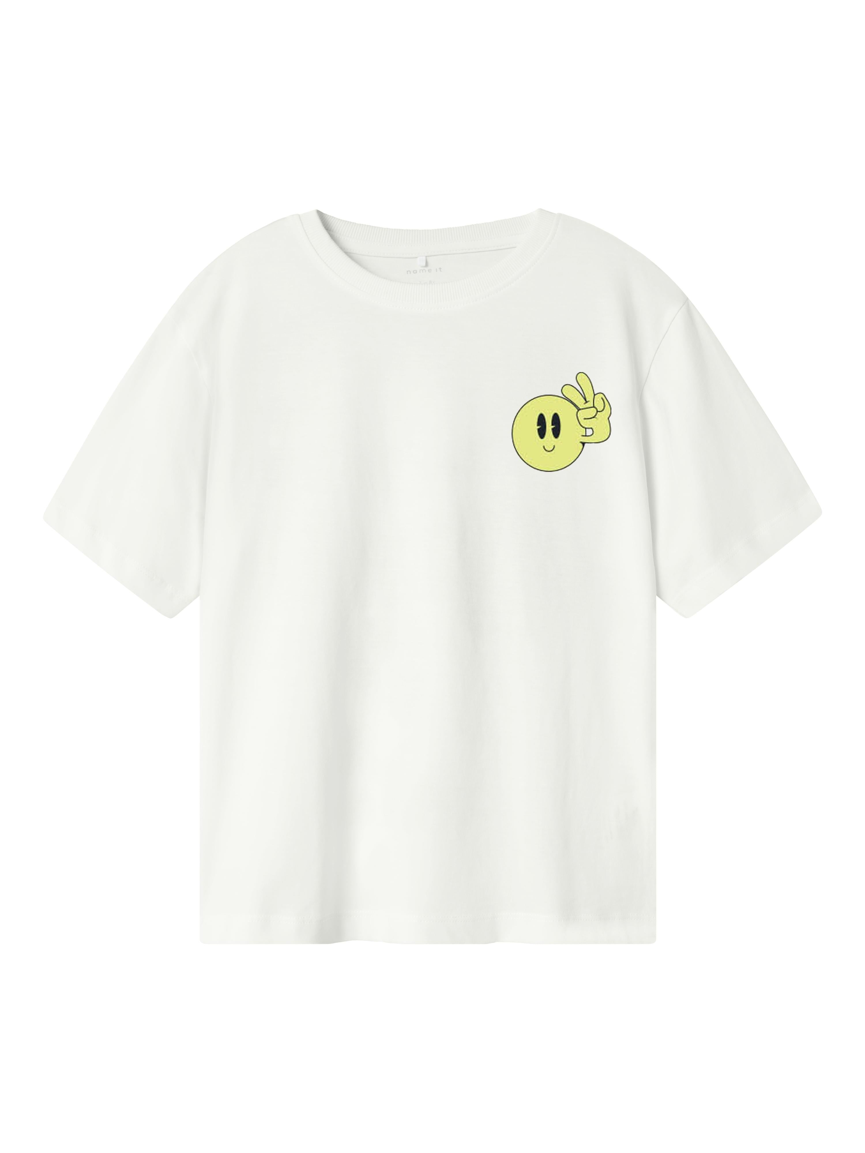 Name It t-shirt kids bianco con smile 13240436S BIANCO NAME IT 