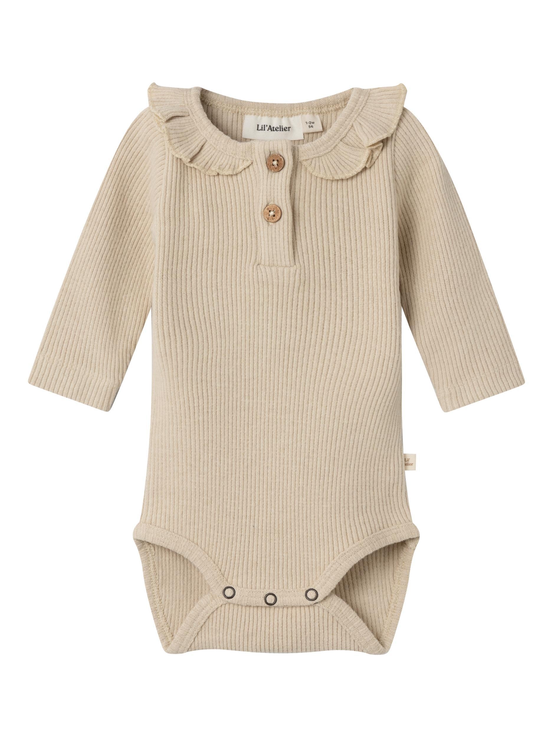 Name It maglia body neonato beige a coste 13224420 BEIGE NAME IT 