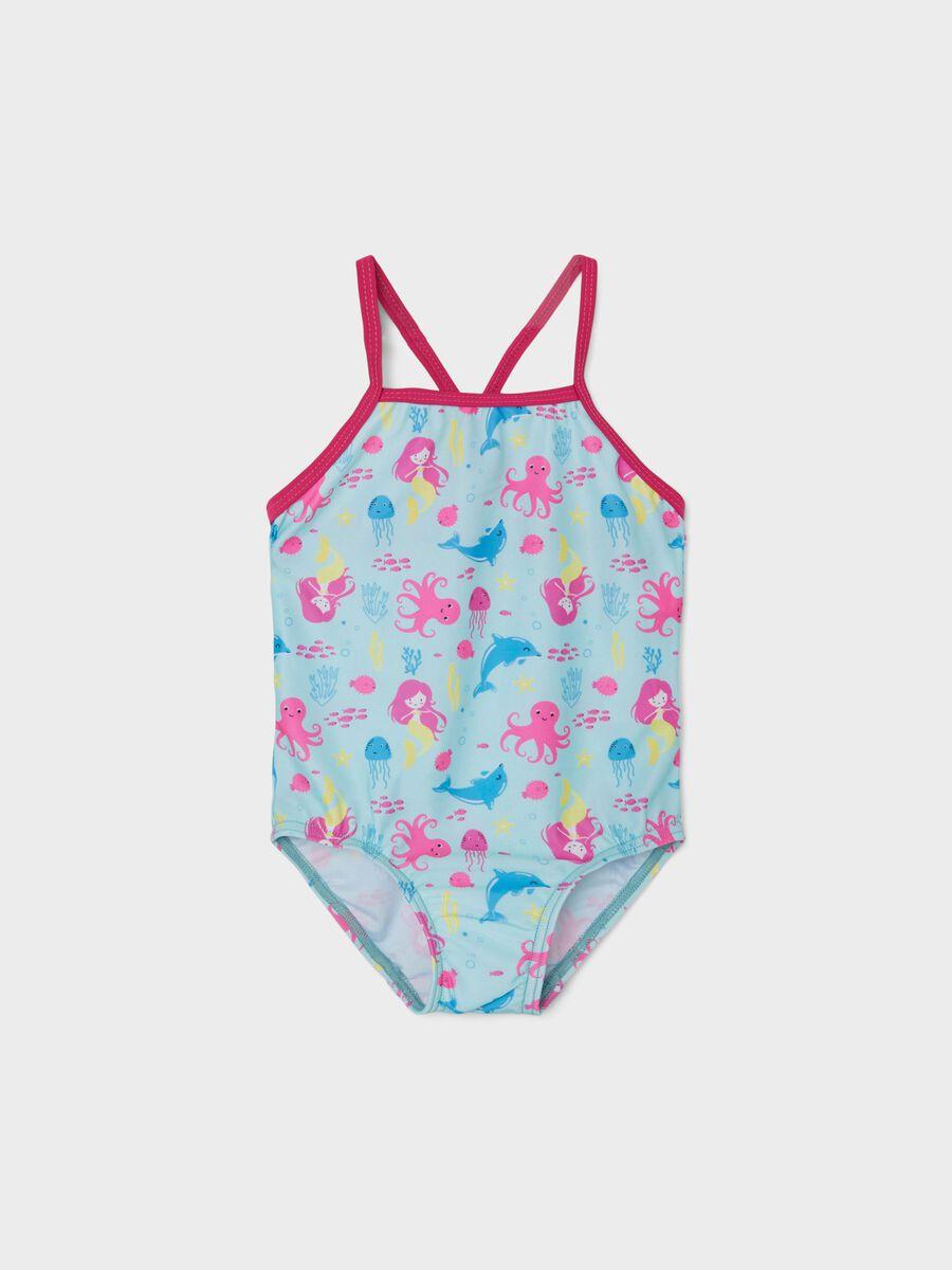 Name It kids costume da bagno intero celeste con personaggi marini 13212914 CELESTE NAME IT 
