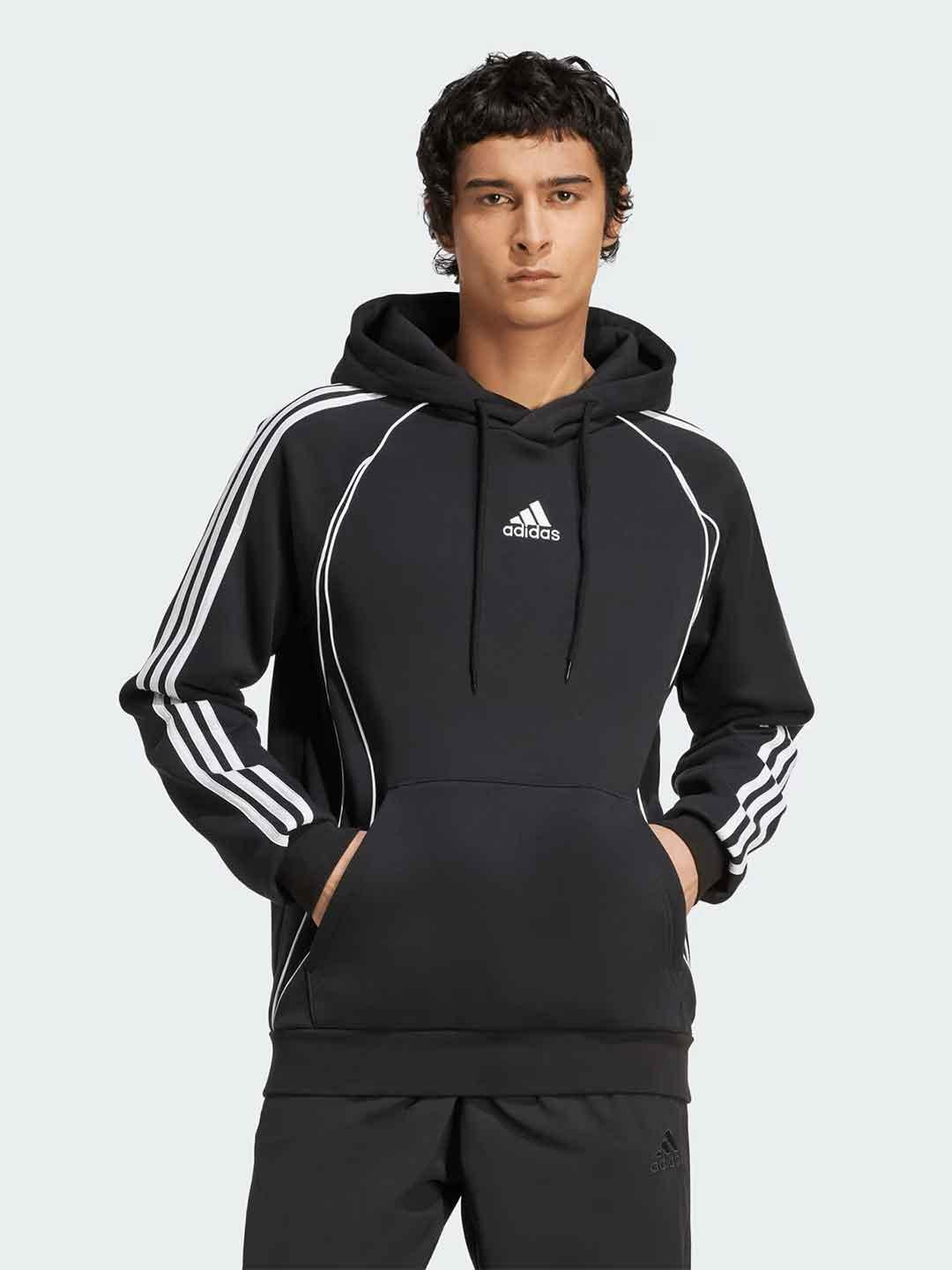 Adidas Adicolor felpa nero con cappuccio JY6394 NERO ADIDAS 