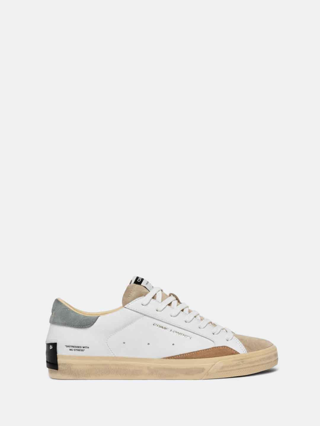 Crime Distressed 2.0 sneakers bianco 19050 BIANCO CRIME 