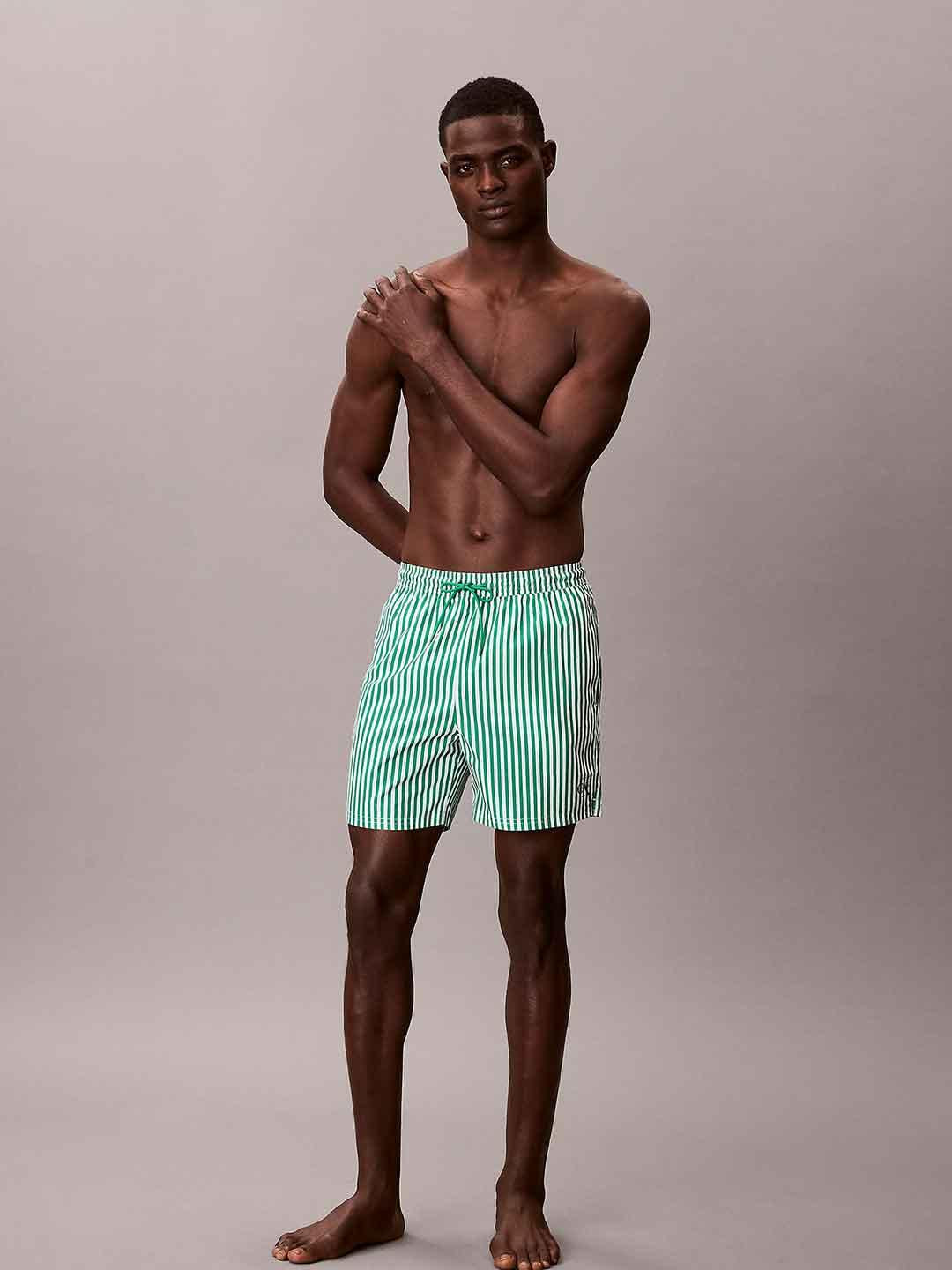 Calvin Klein costume fantasia a righe verdi LV00N61045 4ZF FANTASIA CALVIN KLEIN 