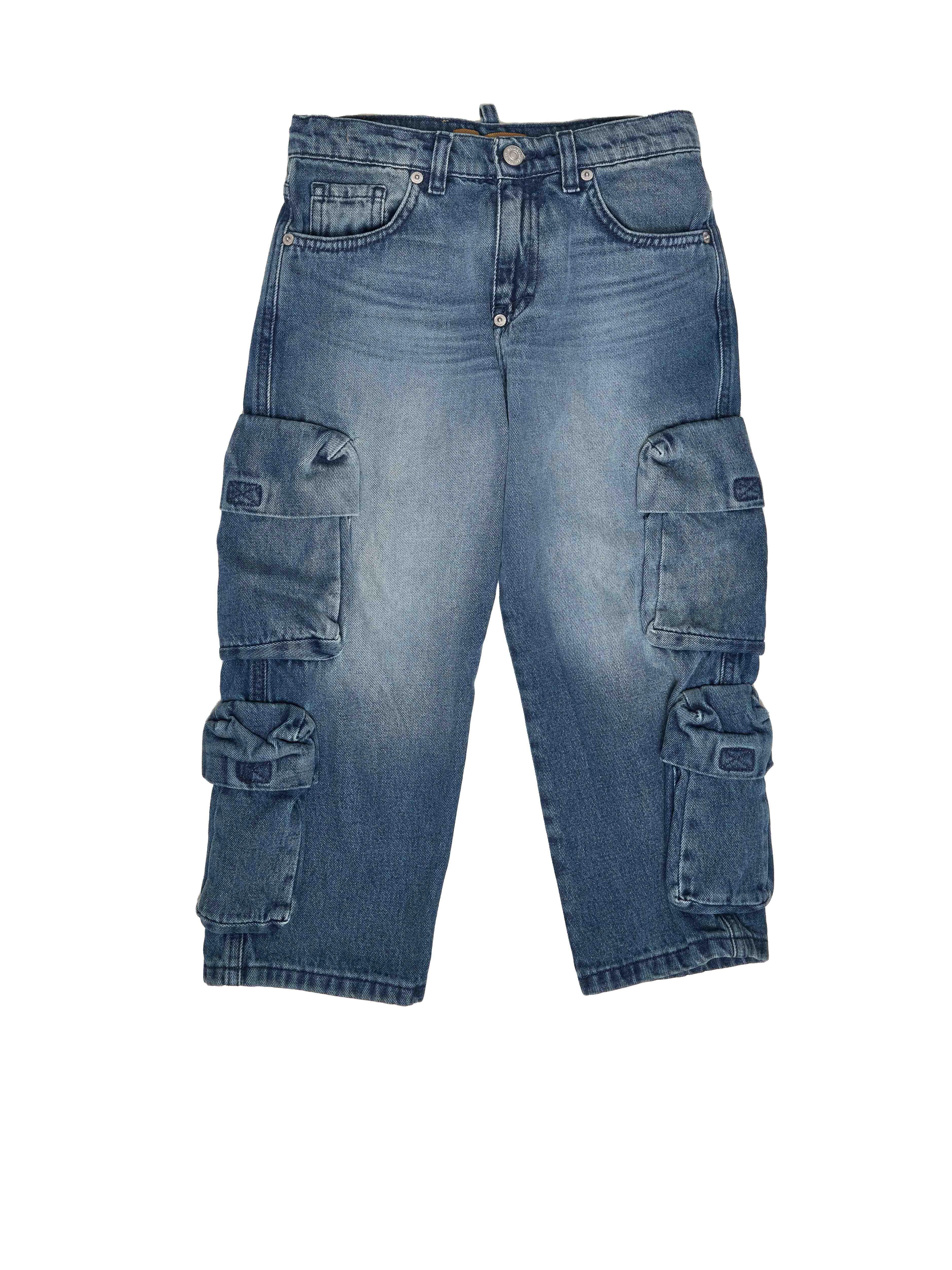 I'M Brian jeans kids blu cargo SAM J L26-24 JEANS I'M BRIAN 