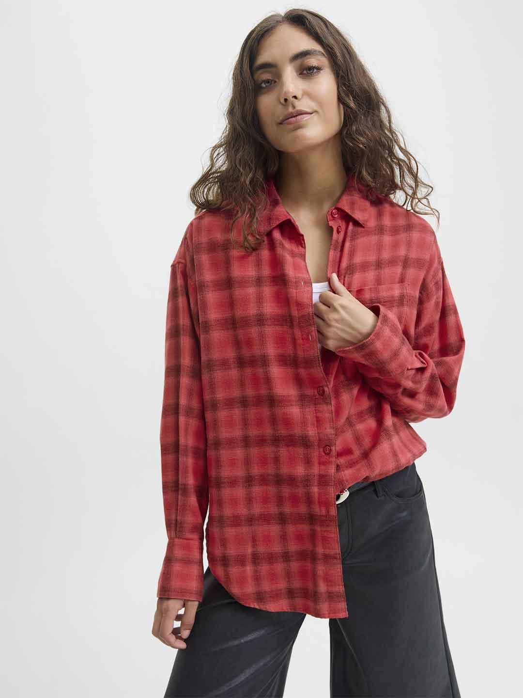 JJXX Jamie camicia rossa 12265314 ROSSO JJXX 