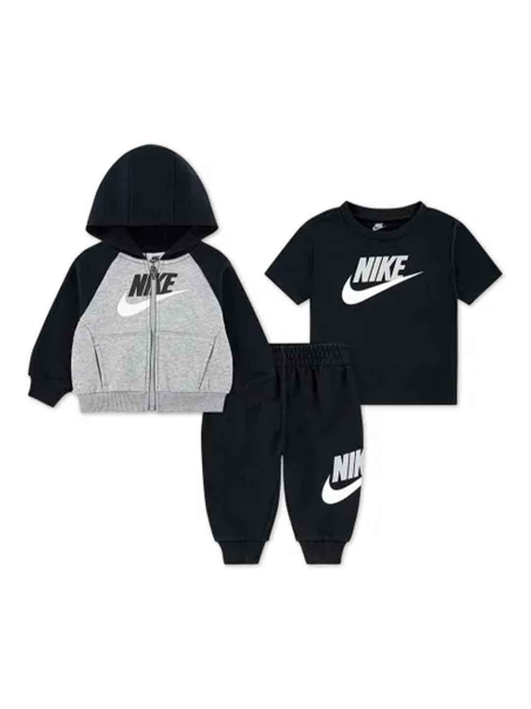 Nike coordinato kids grigio 3 pezzi con zip 66N341- 023 GRIGIO NIKE 