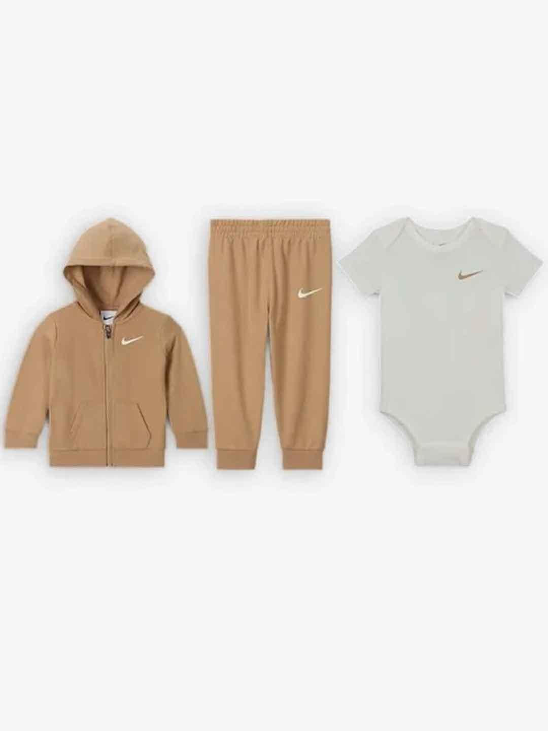 Nike coordinato kids beige 3 pezzi 56L940-X0L BEIGE NIKE 