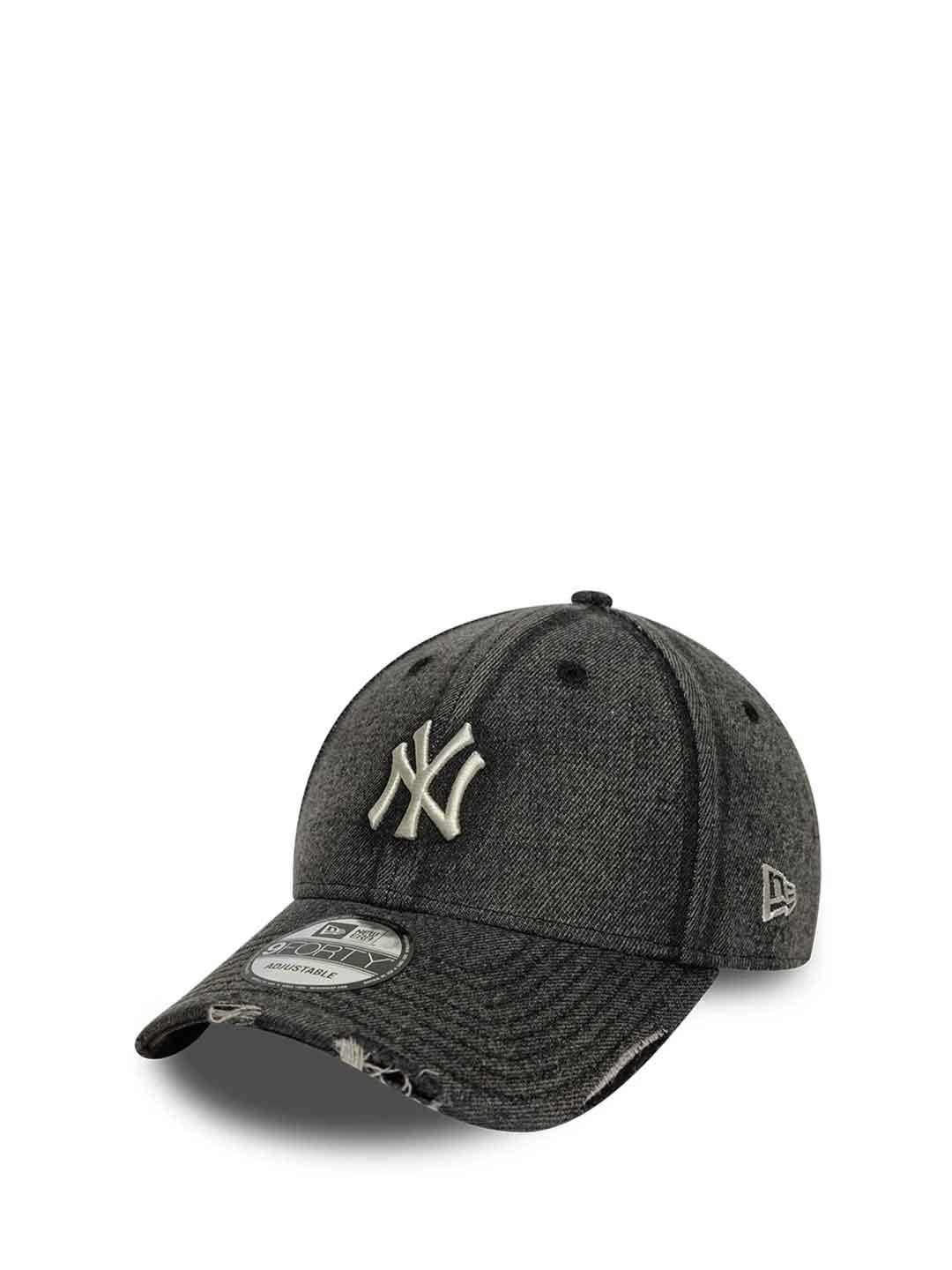 New Era 9Forty cappello nero in jeans NY 60856239 NERO NEW ERA 