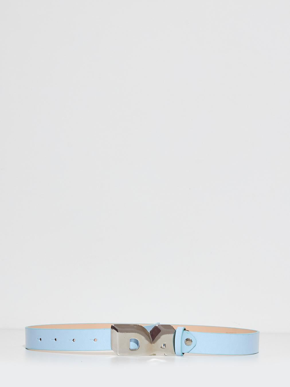 Daniele Alessandrini cintura celeste in pelle 1235BELT1302 CELESTE DANIELE ALESSANDRINI 