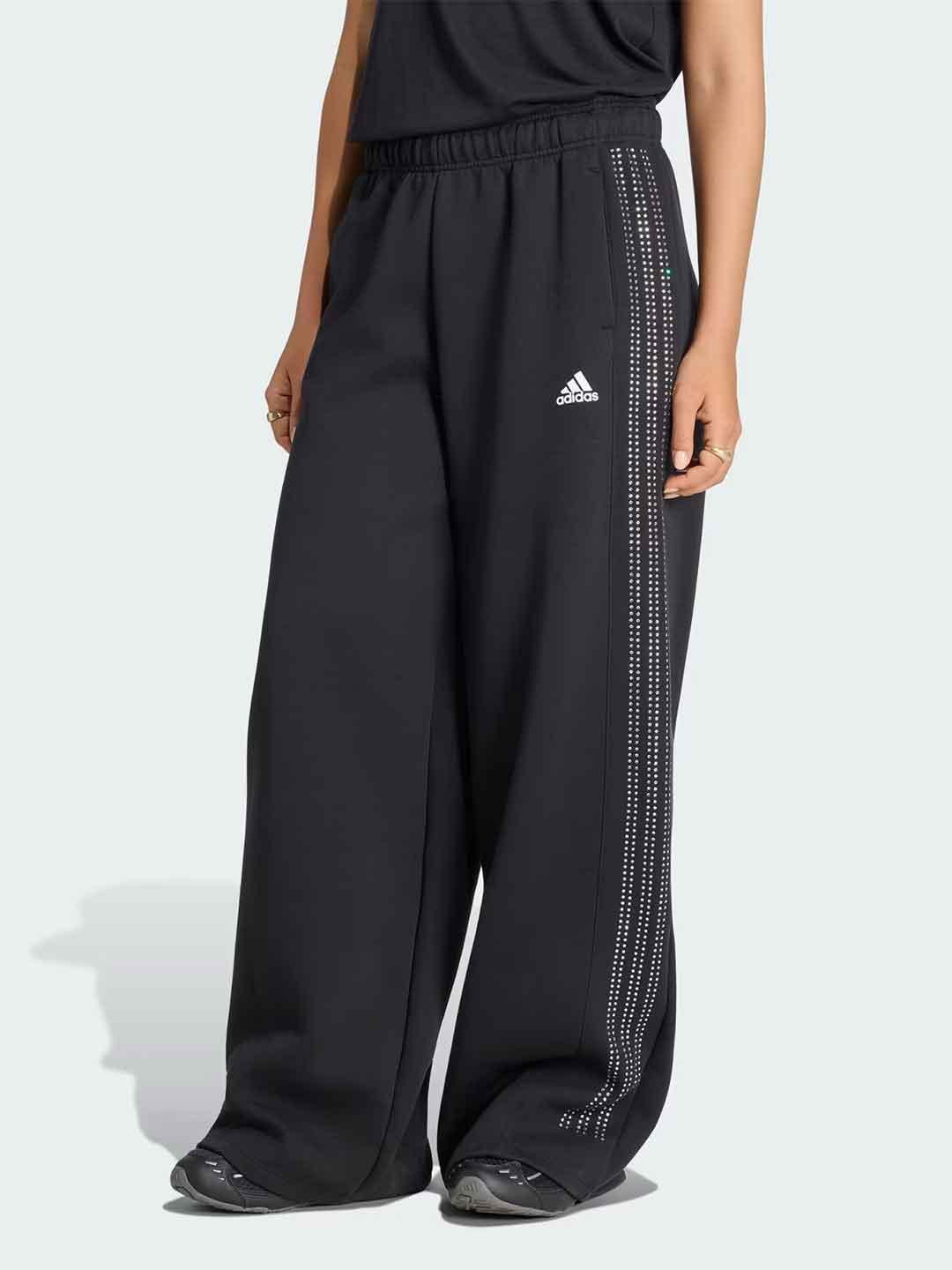 Adidas Rhinestones pantalone nero con strass KD0498 NERO ADIDAS 