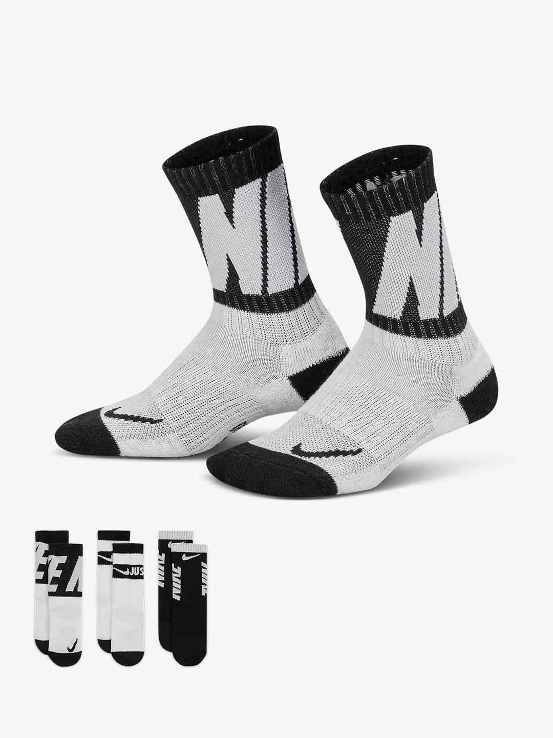 Nike calzini kids nero set da 3 paia BN0679-023 NERO NIKE 