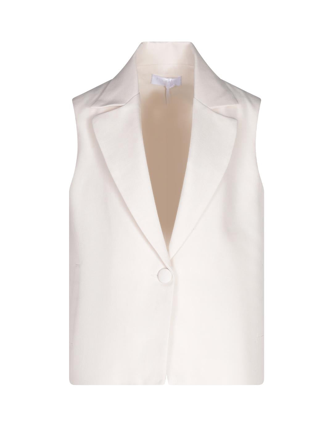 Fun & Fun gilet kids panna con bottone FCJWA16626 PANNA FUN & FUN 