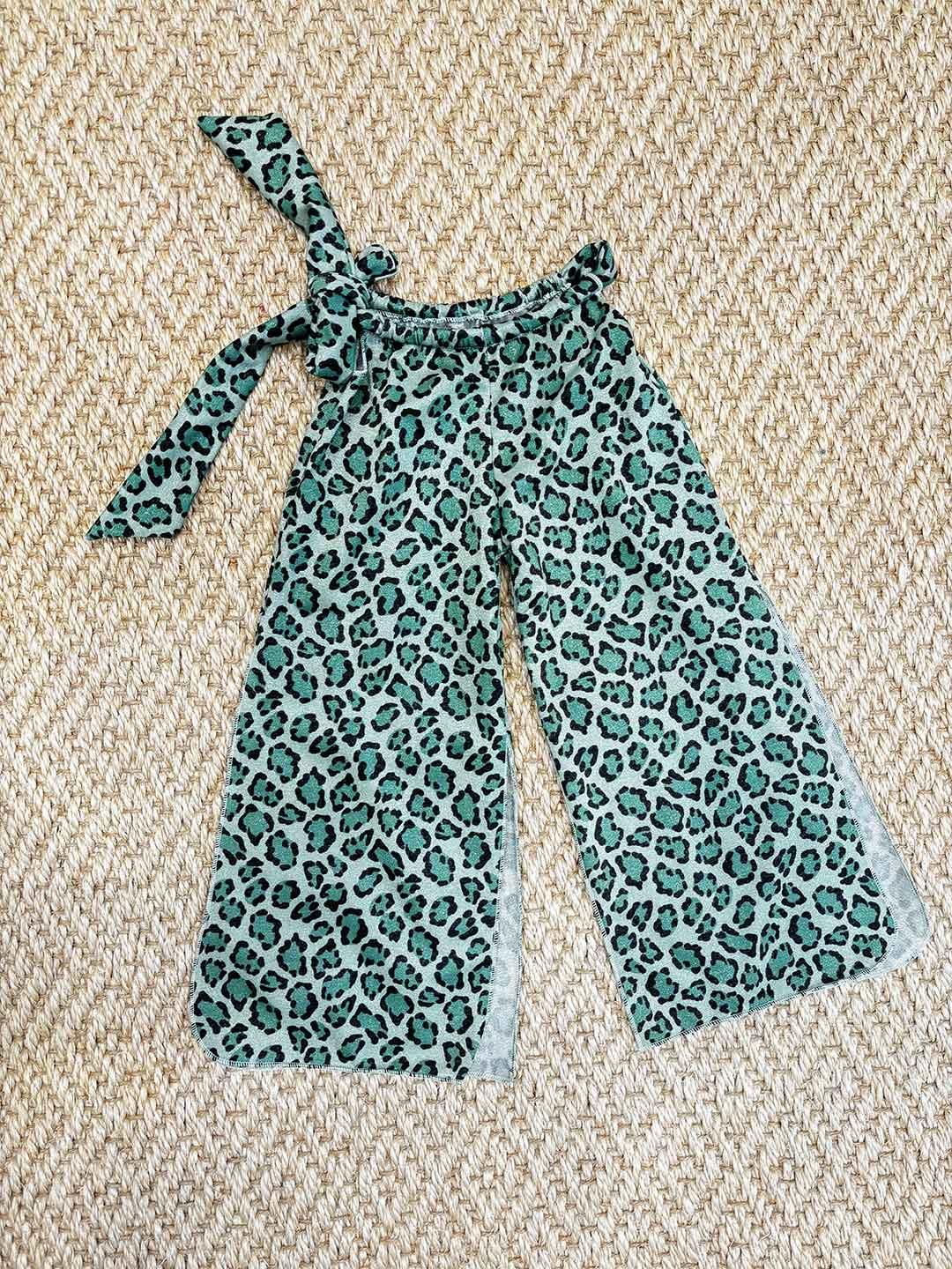 Island Coco pantaloni kids verde maculato ICJ844 VERDE ISLAND COCO 