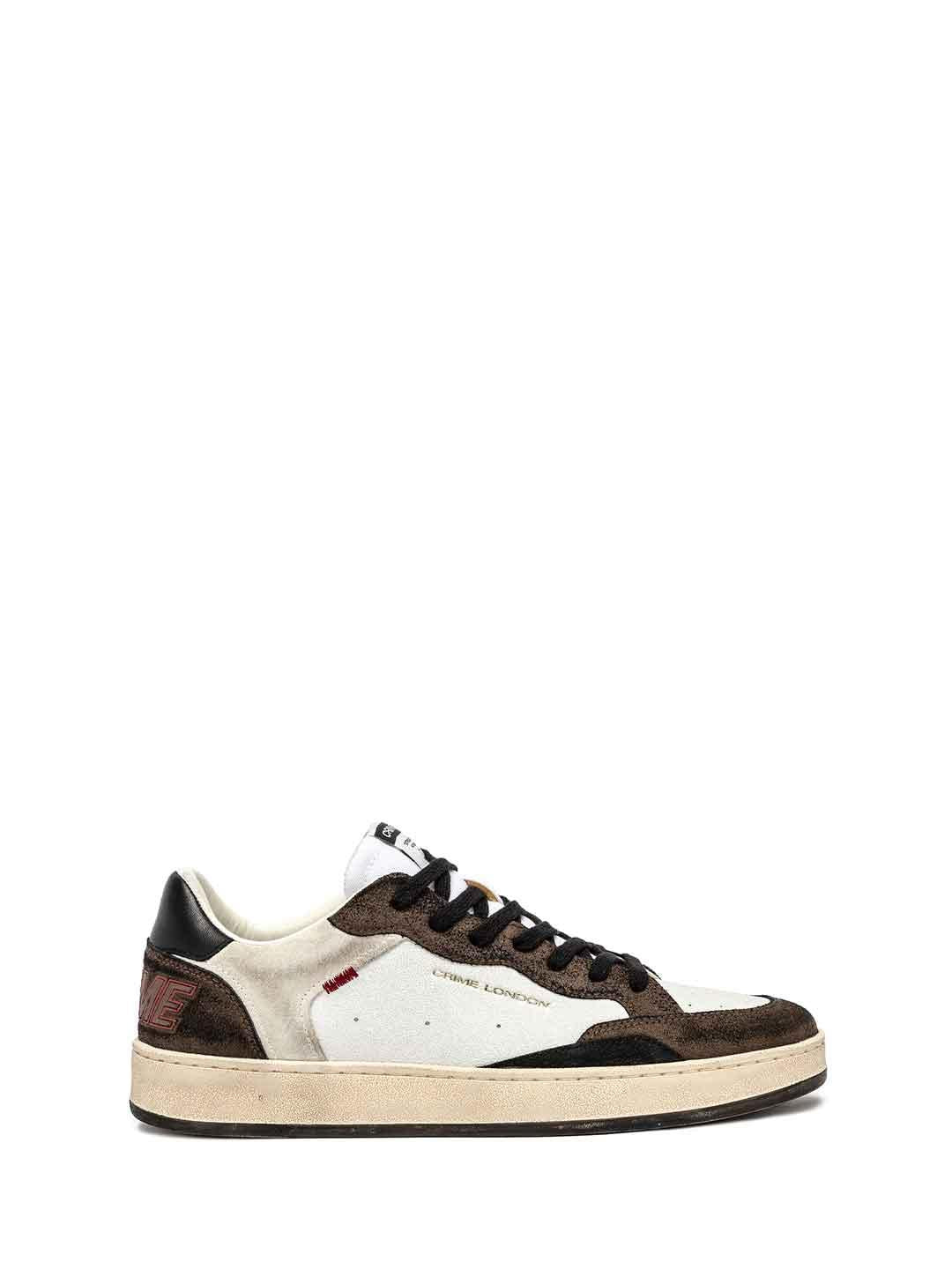 Crime Chelsea sneakers bianco con tab marrone 11200 BIANCO CRIME 