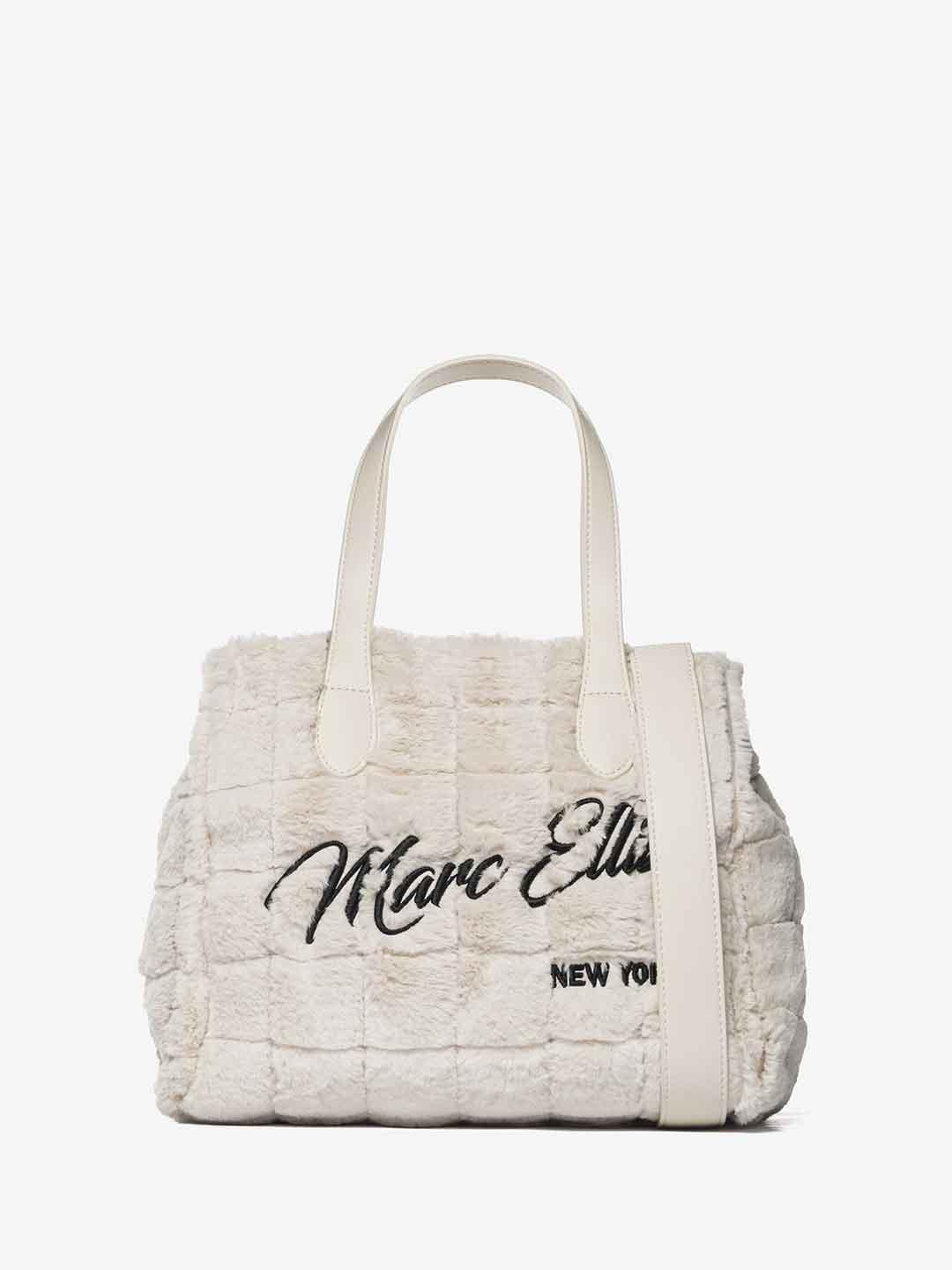 Marc Ellis Hair M borsa panna con pelliccia BUBY HAIR M PANNA MARC ELLIS 