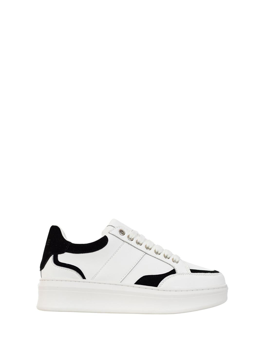 Gaelle sneakers bianco e nero GACAM00013N BIANCO GAELLE 