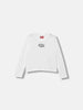 Diesel Tivalsyls t-shirt bianco maniche lunghe