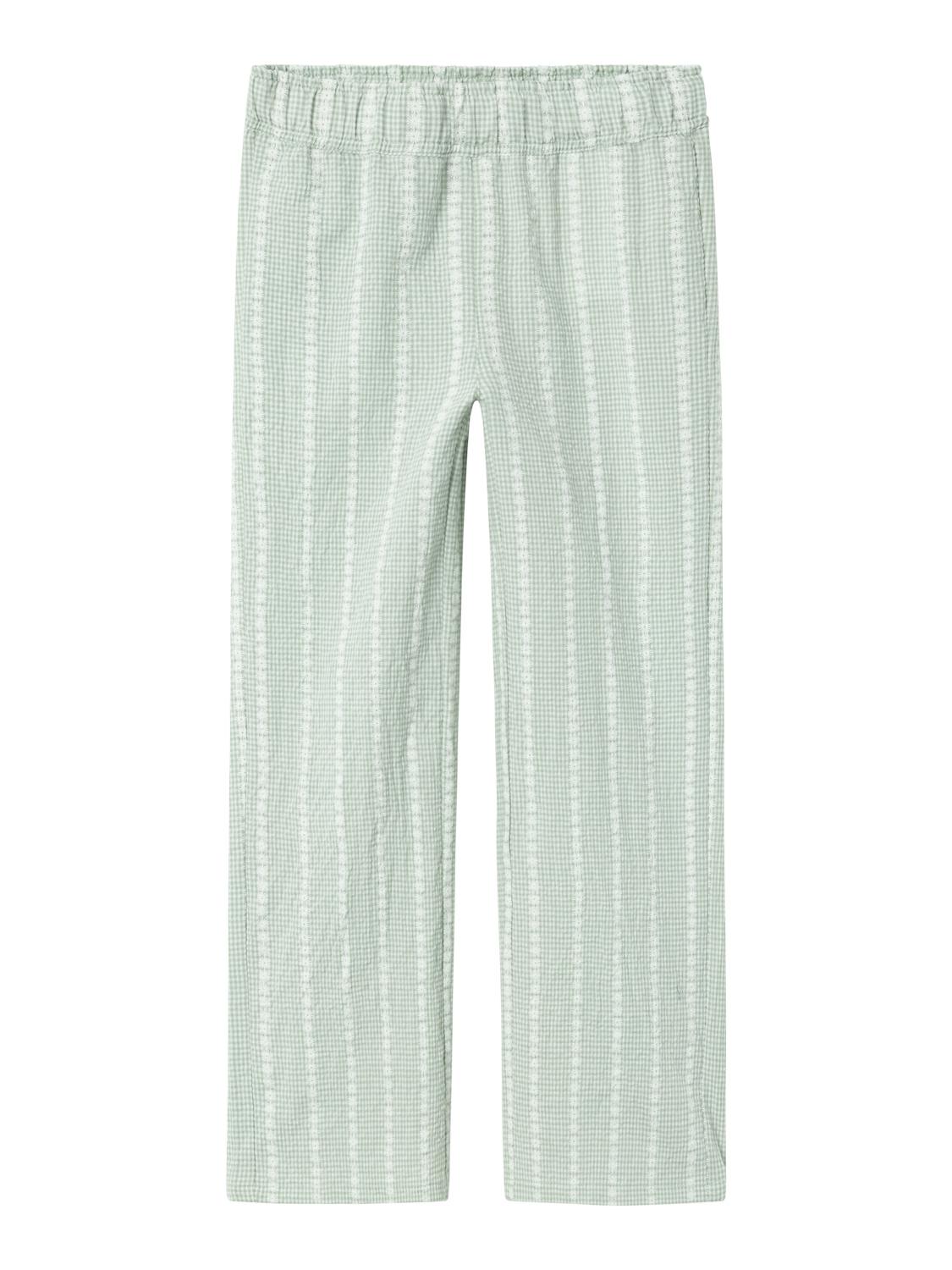 Name It pantaloni kids verde con margherite 13229396 VERDE NAME IT 