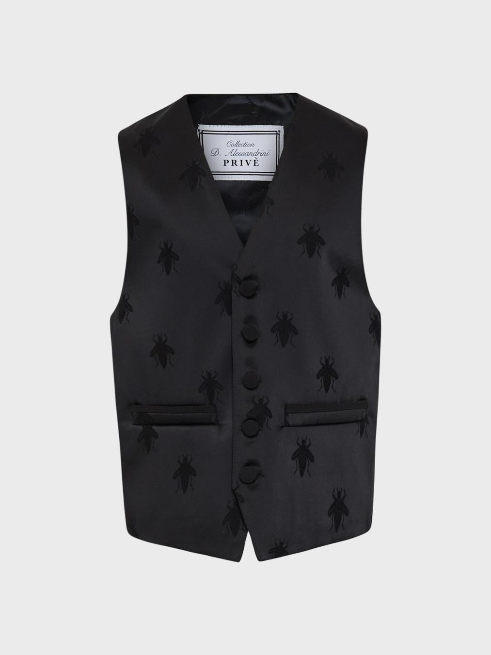 Daniele Alessandrini kids gilet nero 1236B1270 NERO DANIELE ALESSANDRINI 