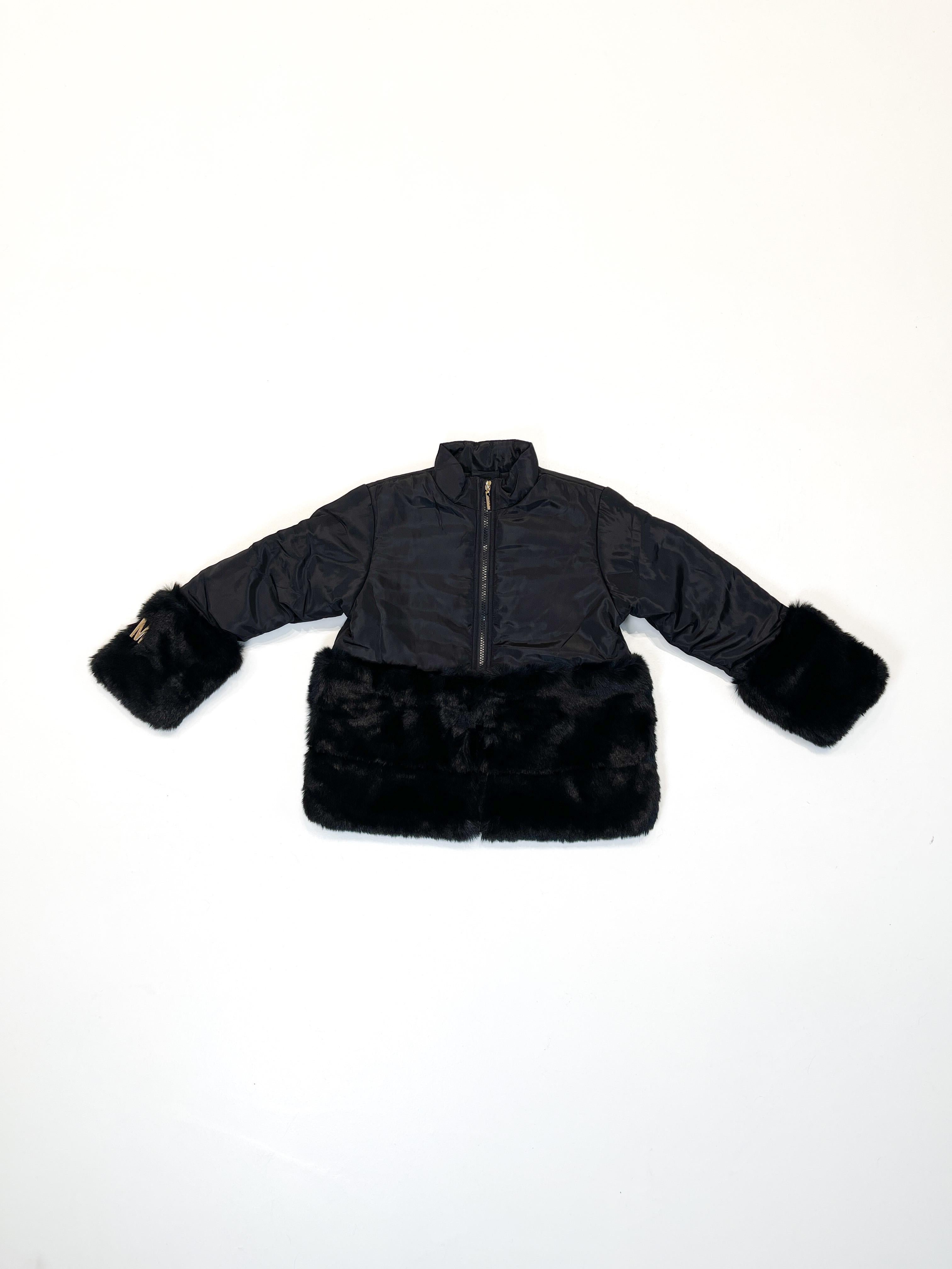 Marc Ellis piumino kids nero con pelliccia 15396 NERO MARC ELLIS 