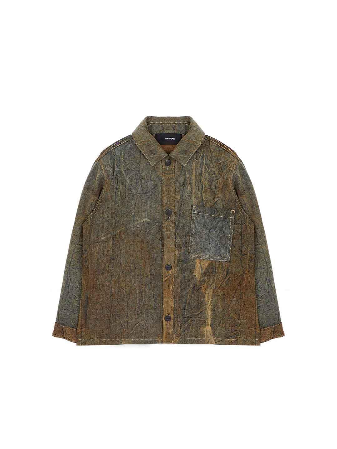 I'm Brian camicia kids marrone in jeans CA3457J MARRONE I'M BRIAN 