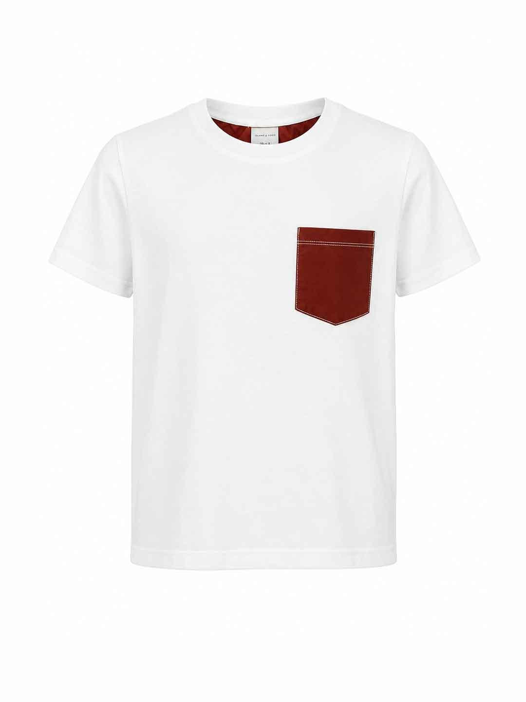 Island Coco t-shirt kids marrone con taschino 5-14 anni ICJ192 MARRONE ISLAND COCO 